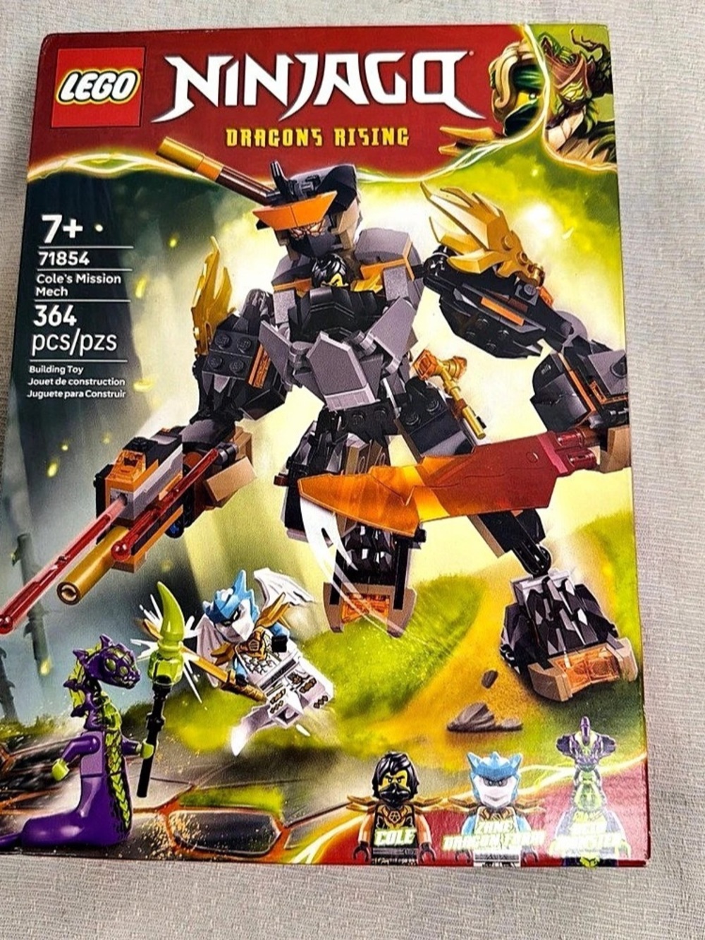 LEGO Cole's Elemental Earth Mech Set 71854 364 Pieces